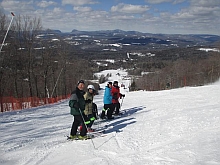 Picture of skiers at Burke Mountain